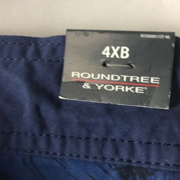 NWT ROUNDTREE & YORKE MENS 4XB SWIMSUIT. 52Wx24”L - Picture 4 of 12